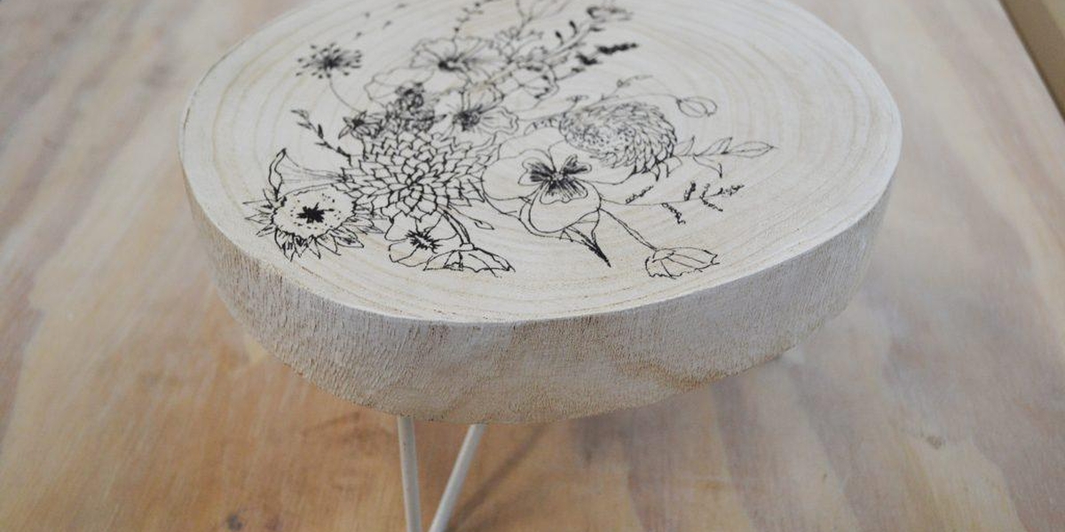 Voor de lente: wildbloemen creëren op objecten